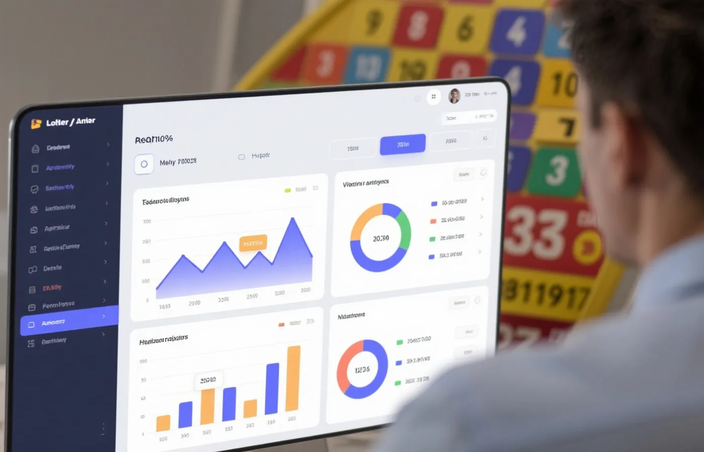 Lottery analytics illustration